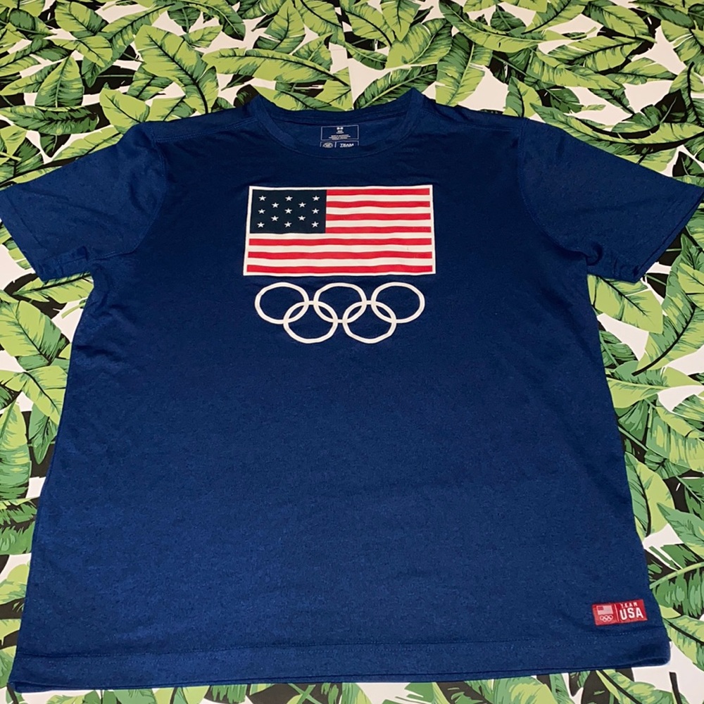 Team Apparel Navy Short-Sleeve US Olympic Apparel Size Medium
